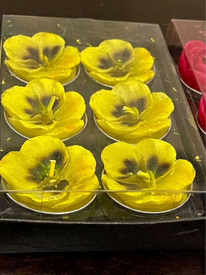 Tea light candle flower candles abbott - photo 4