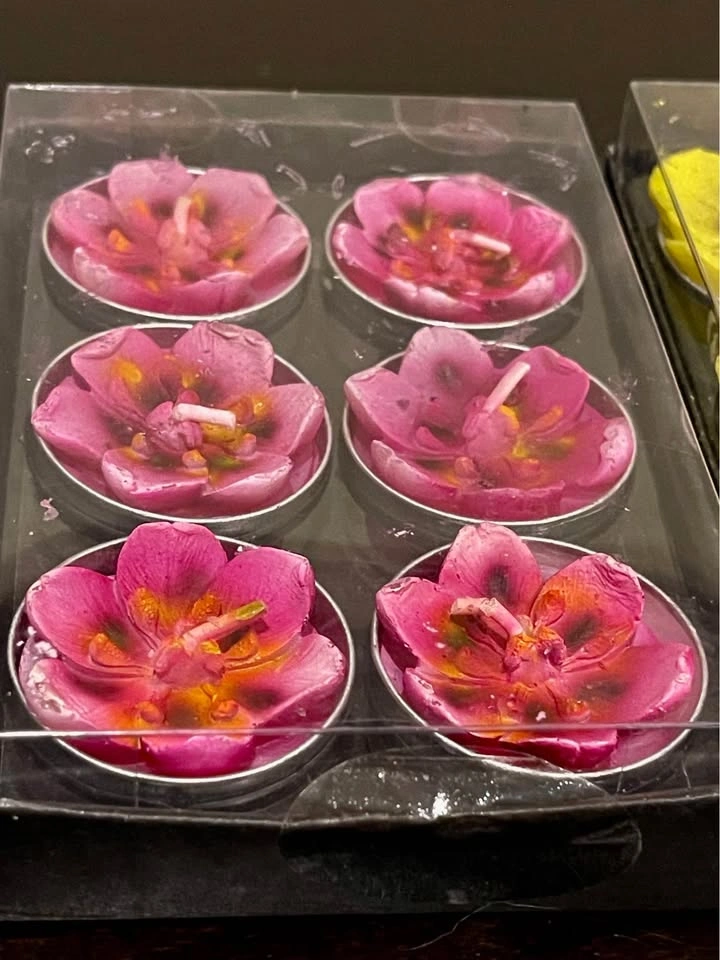 Tea light candle flower candles abbott - photo 5