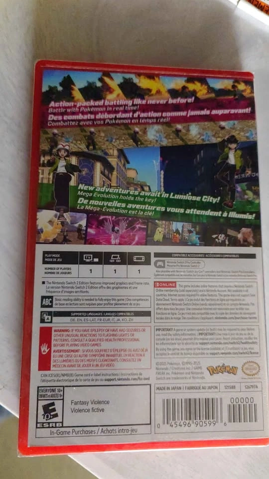 Pokemon Legends Z-A Switch 2 Brand New Sealed - photo 2