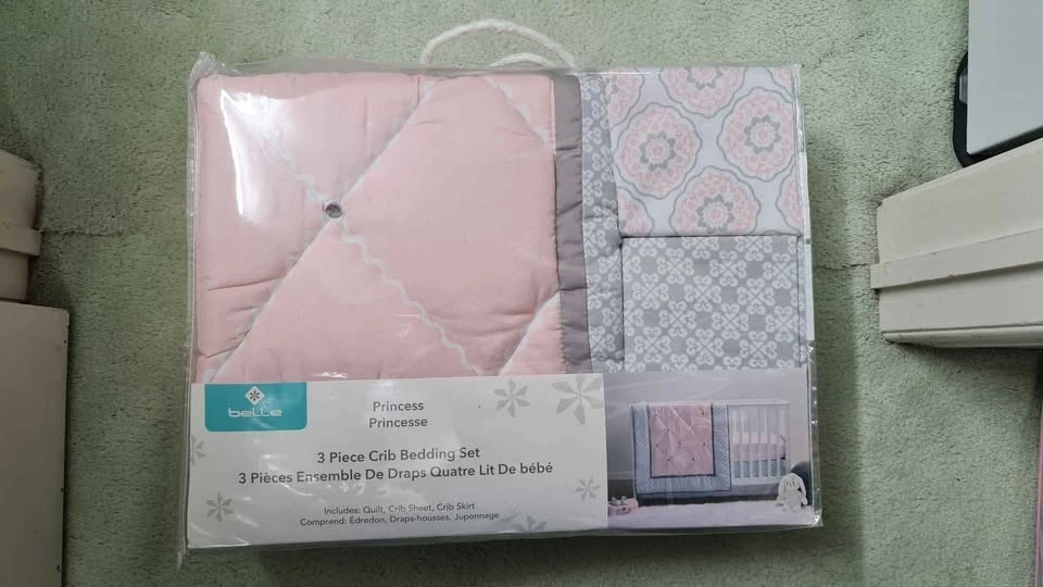 2 Baby Girl Crib Bed Sets - photo 4