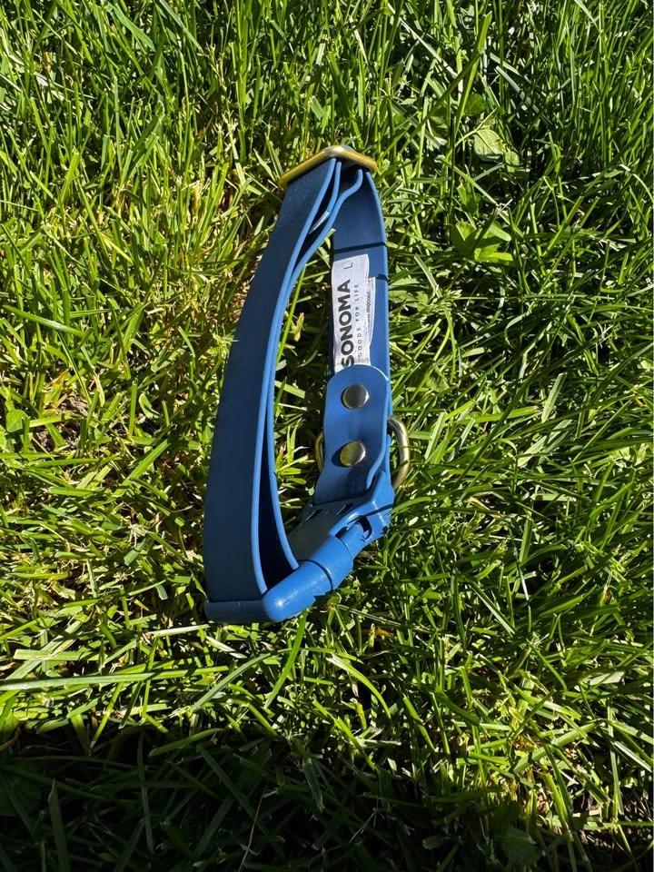 Blue Biothane Dog Collar - photo 2