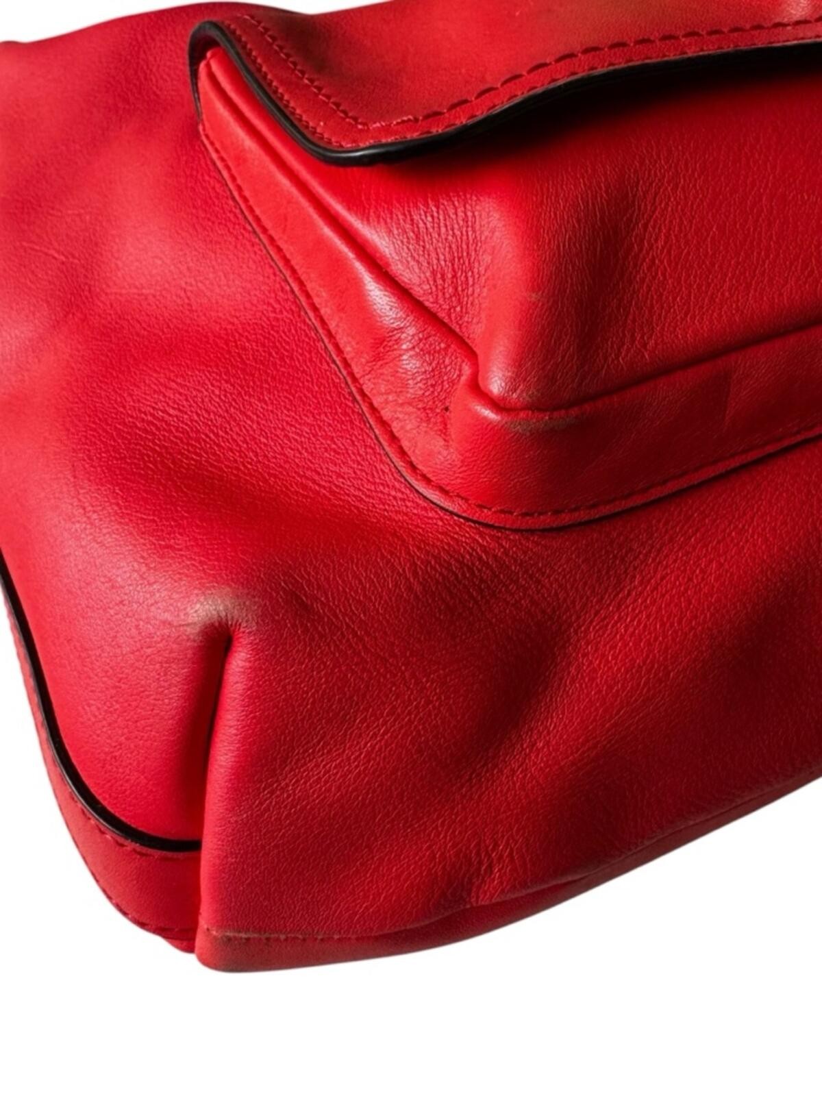 Coach Courtney Legacy Coral/Orange Leather Turnlock Hobo Shoulde - photo 4