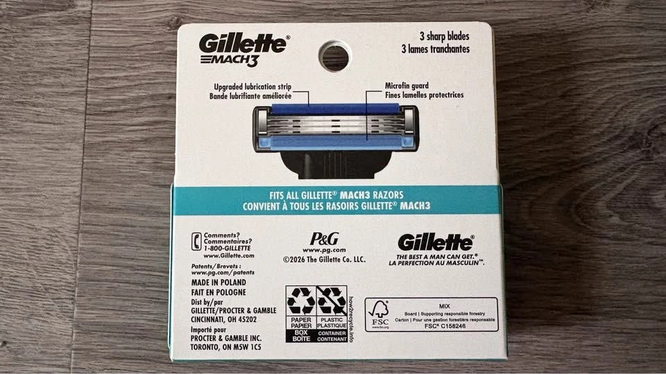 Gillette Mach3 - 5 Cartridges - photo 2
