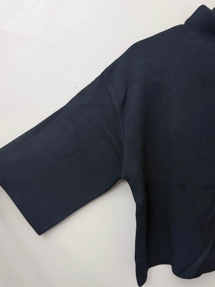 NEW RW&CO. Black Mock Neck Sweater Top - Size Medium - photo 5