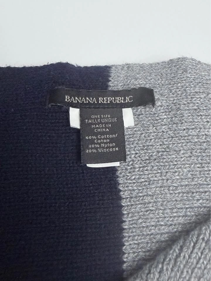 Banana Republic Men's Scarf - Blue/Gray Colorblock - photo 3