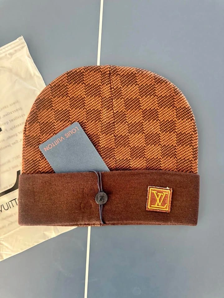 Brown lv beanie ($60)
