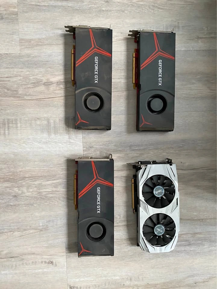 4x NVIDIA GTX 1070 Graphics Cards