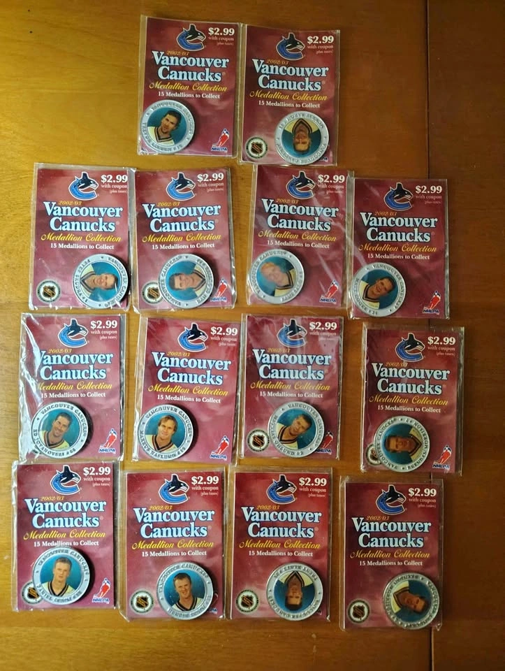 2002-03 Vancouver Canucks NHL Medallions ($1 Each)