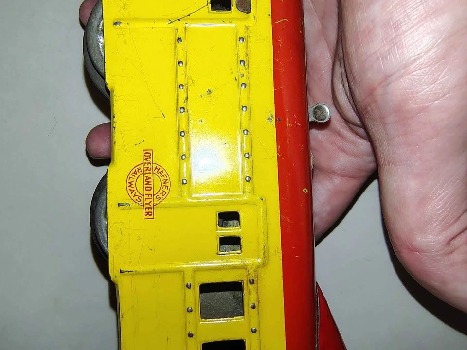 Hafner Overland Flyer Railway Vintage Tin Wind-Up Toy Train - photo 4