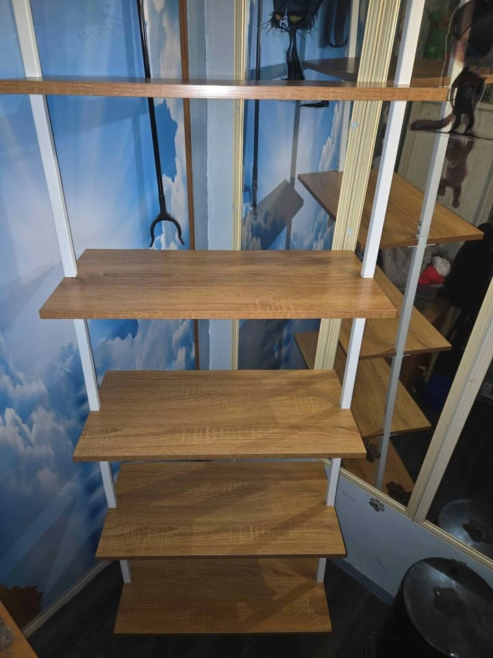 5-Tier Wall-Mounted Ladder Bookshelf - photo 3