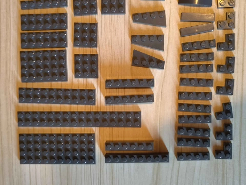 Lego dark gray bricks plates - photo 2