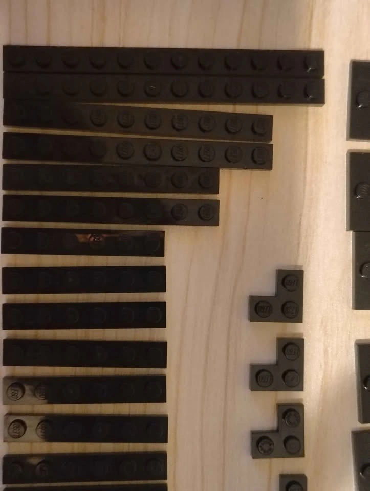 Black LEGO Bricks & Plates - Bulk Lot - photo 2