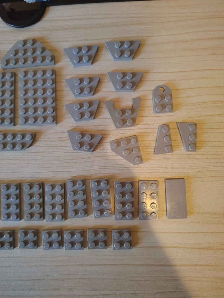 56 Light Gray LEGO Bricks and Plates - photo 2