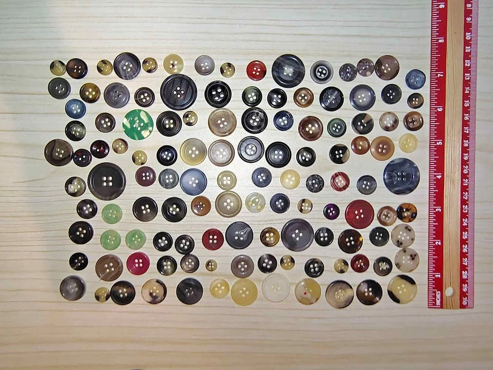 Lot of Assorted Buttons Mixed Sizes Colors