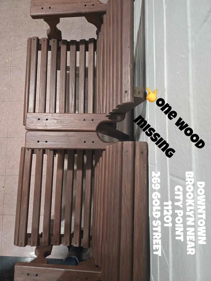 Set of 4 Wooden Slat Chairs - photo 5