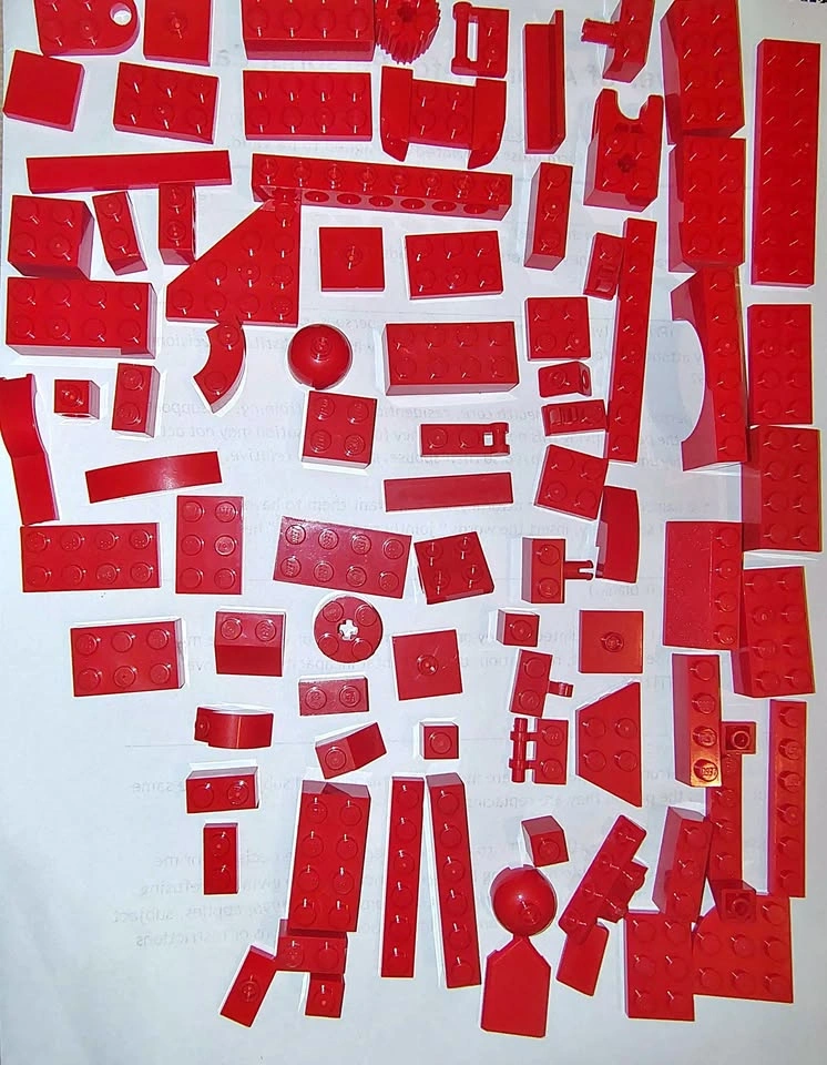 84 Pieces of Red LEGO
