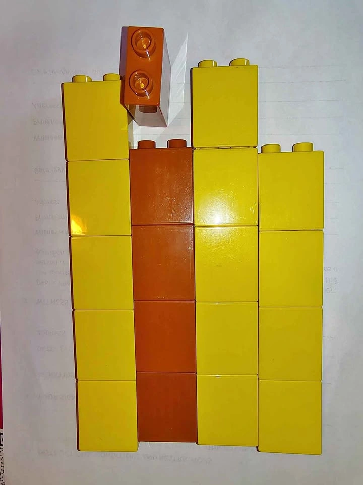 LEGO Duplo Blocks Yellow Brown Lot