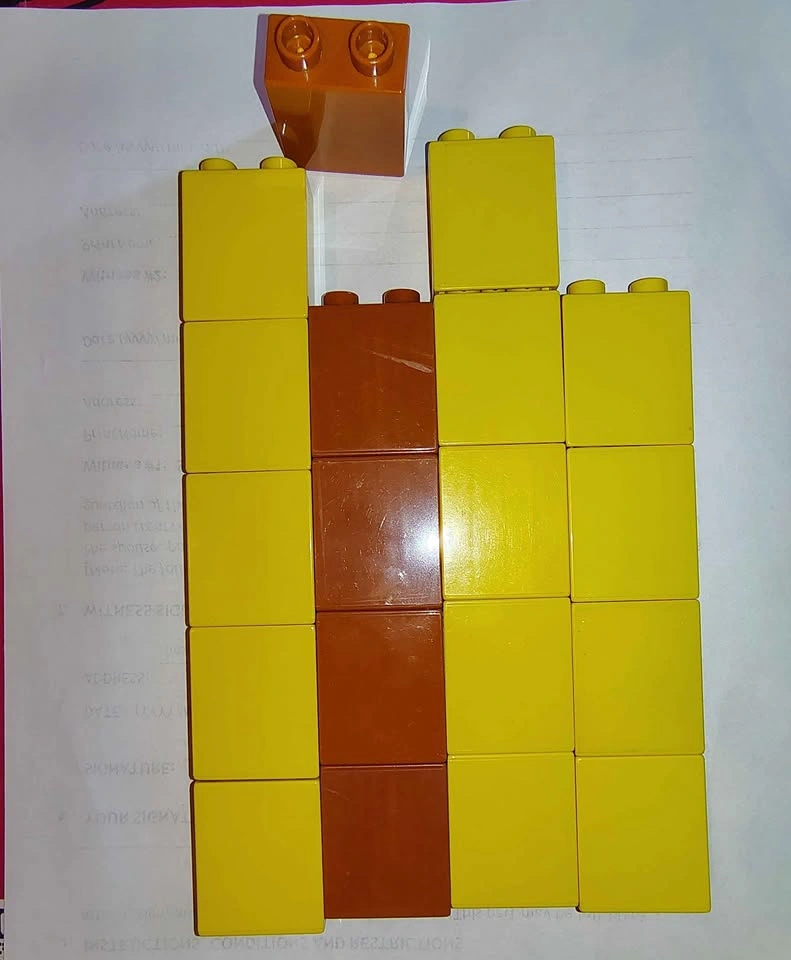 LEGO Duplo Blocks Yellow Brown Lot - photo 2