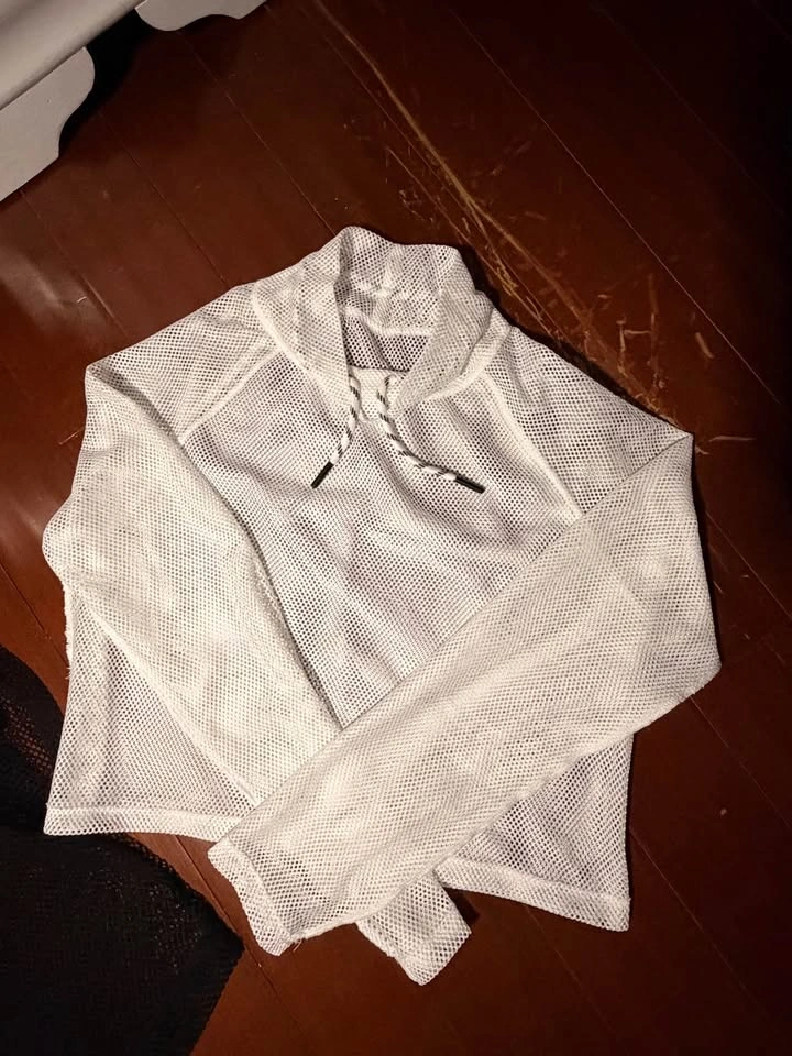 White and Black Fish Net Tops - photo 2