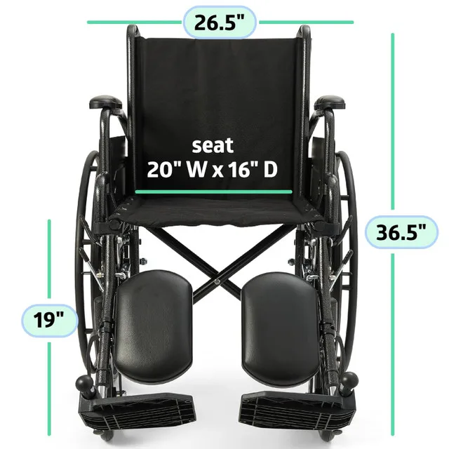 Medline Wheelchair 20" Wide BRAND NEW image indicator(6)