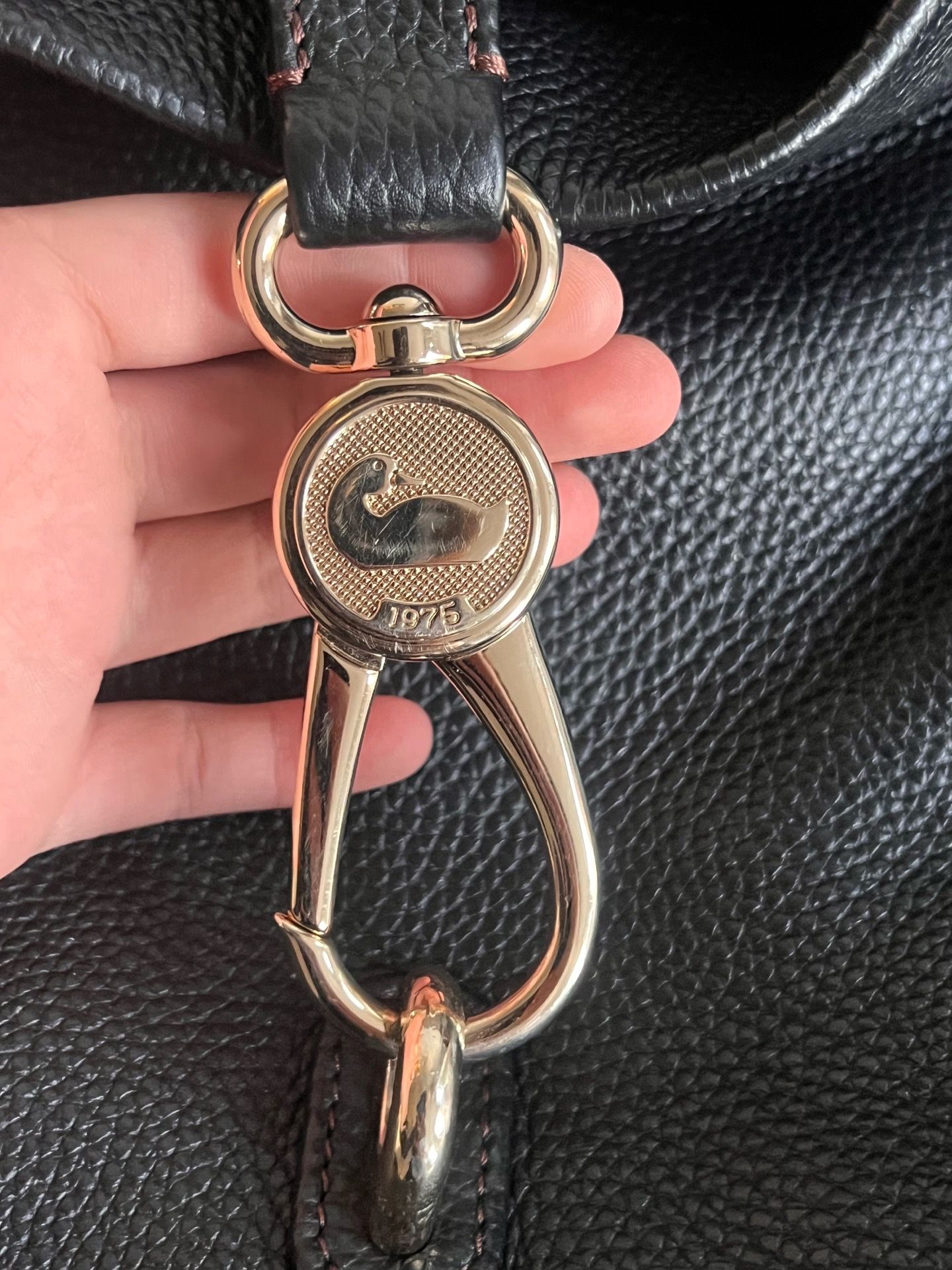 Dooney & Bourke Pebble Grain Leather Logo Lock Sac - photo 3