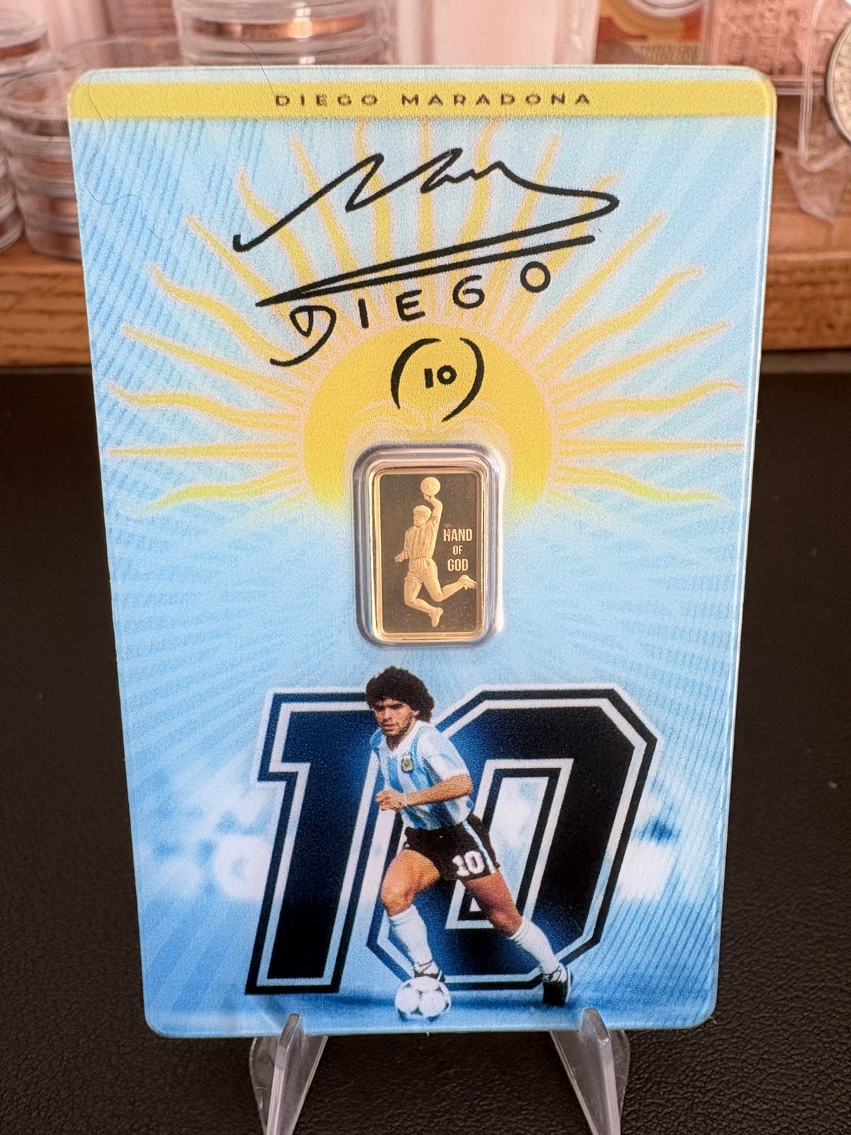Pamp Suisse Maradona 1g Gold Bar - photo 3