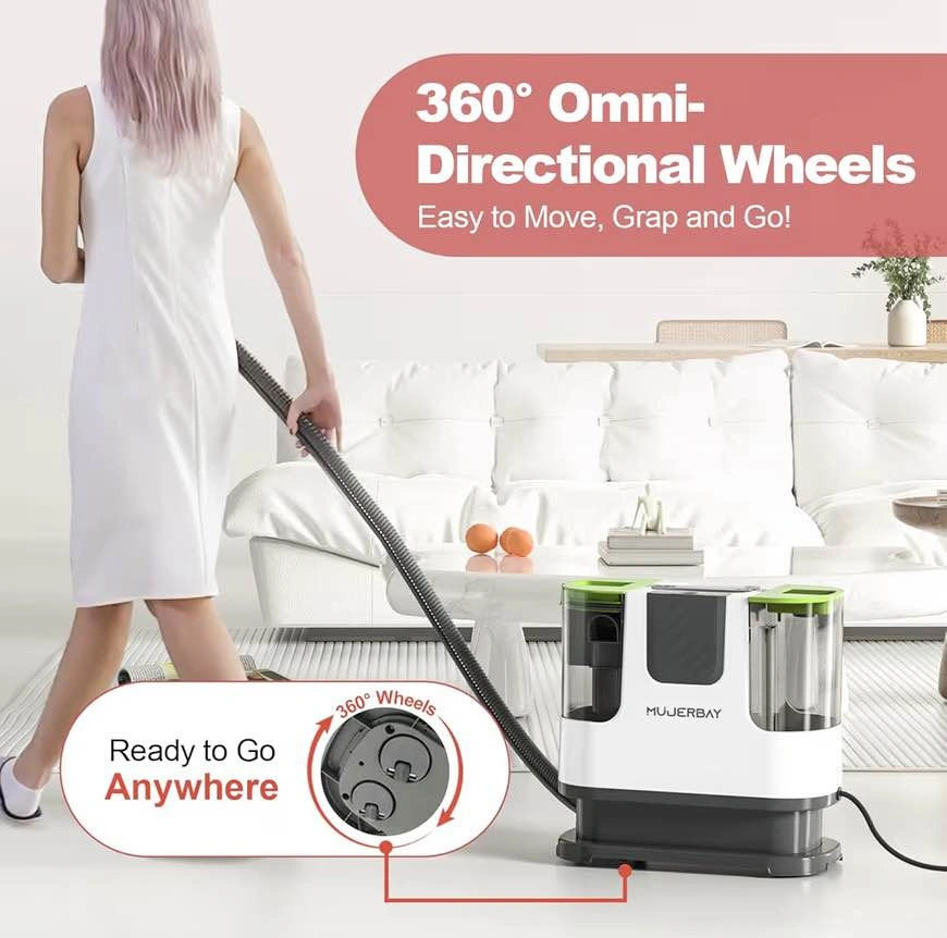 MUJERBAYY Portable Upholstery Carpet Cleaner - photo 3