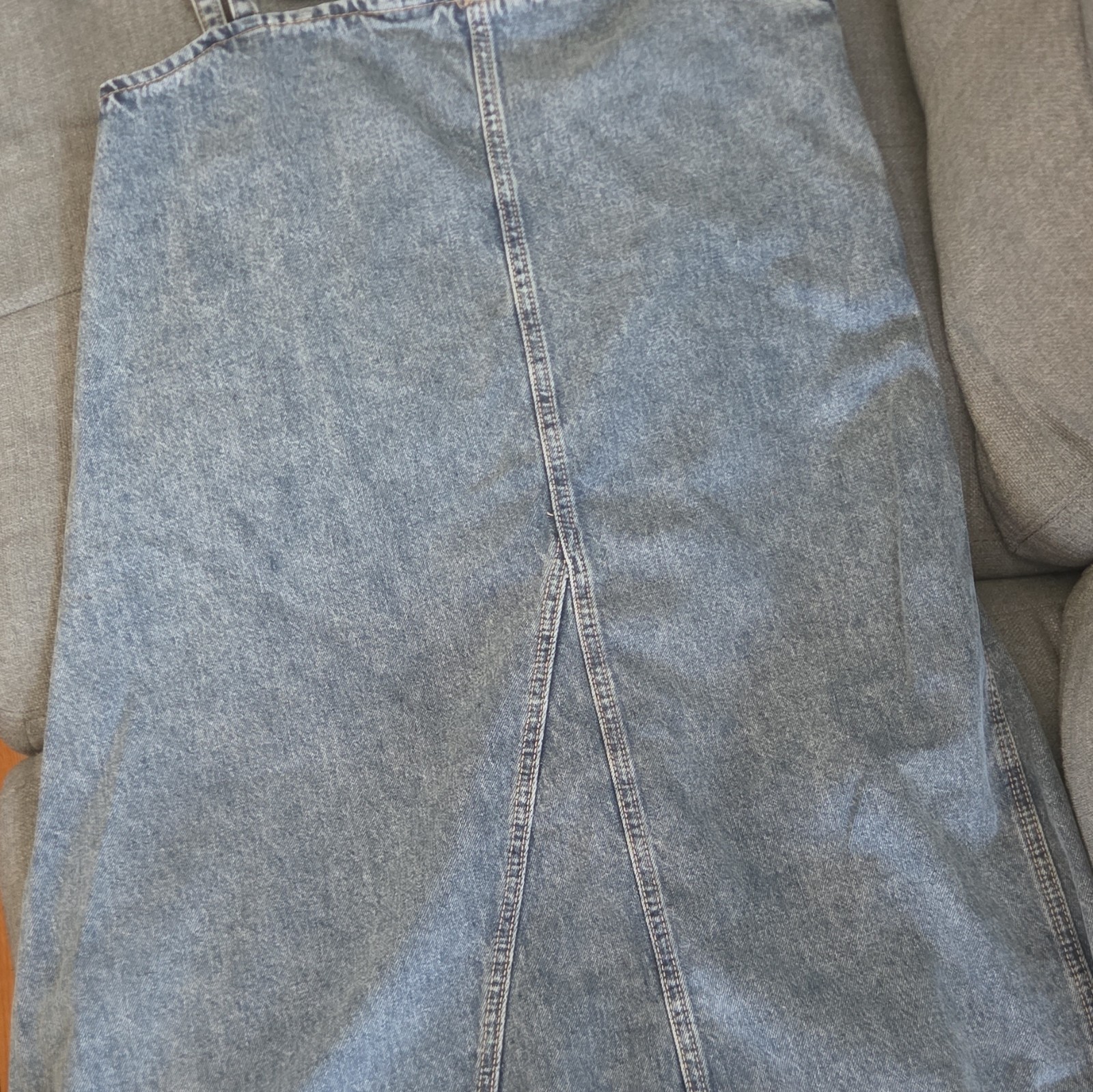 ZARA Women's Blue Denim Long A-Line Skirt Size M
