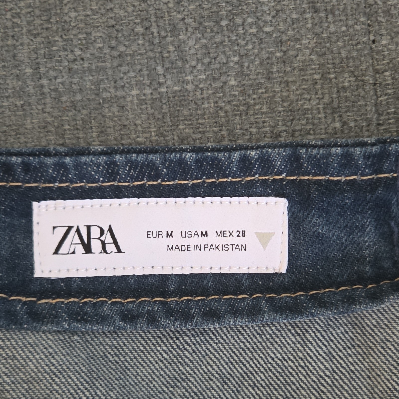 ZARA Women's Blue Denim Long A-Line Skirt Size M - photo 2