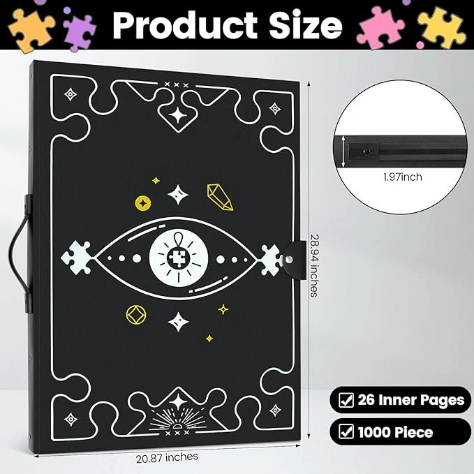 Puzzle Storage Binder for 1000 Piece Puzzles – 26 Pocket Organiz - photo 2