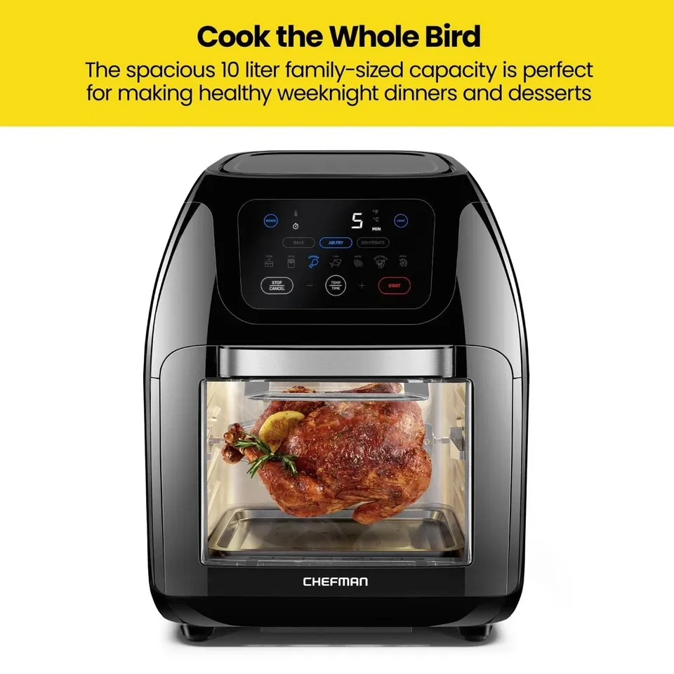 Chefman 10 Qt Multifunctional Digital Air Fryer Oven + Rotisseri - photo 2