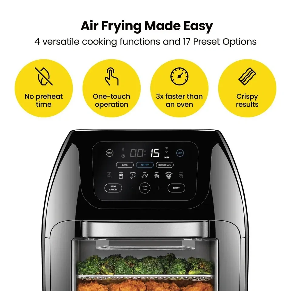 Chefman 10 Qt Multifunctional Digital Air Fryer Oven + Rotisseri - photo 3