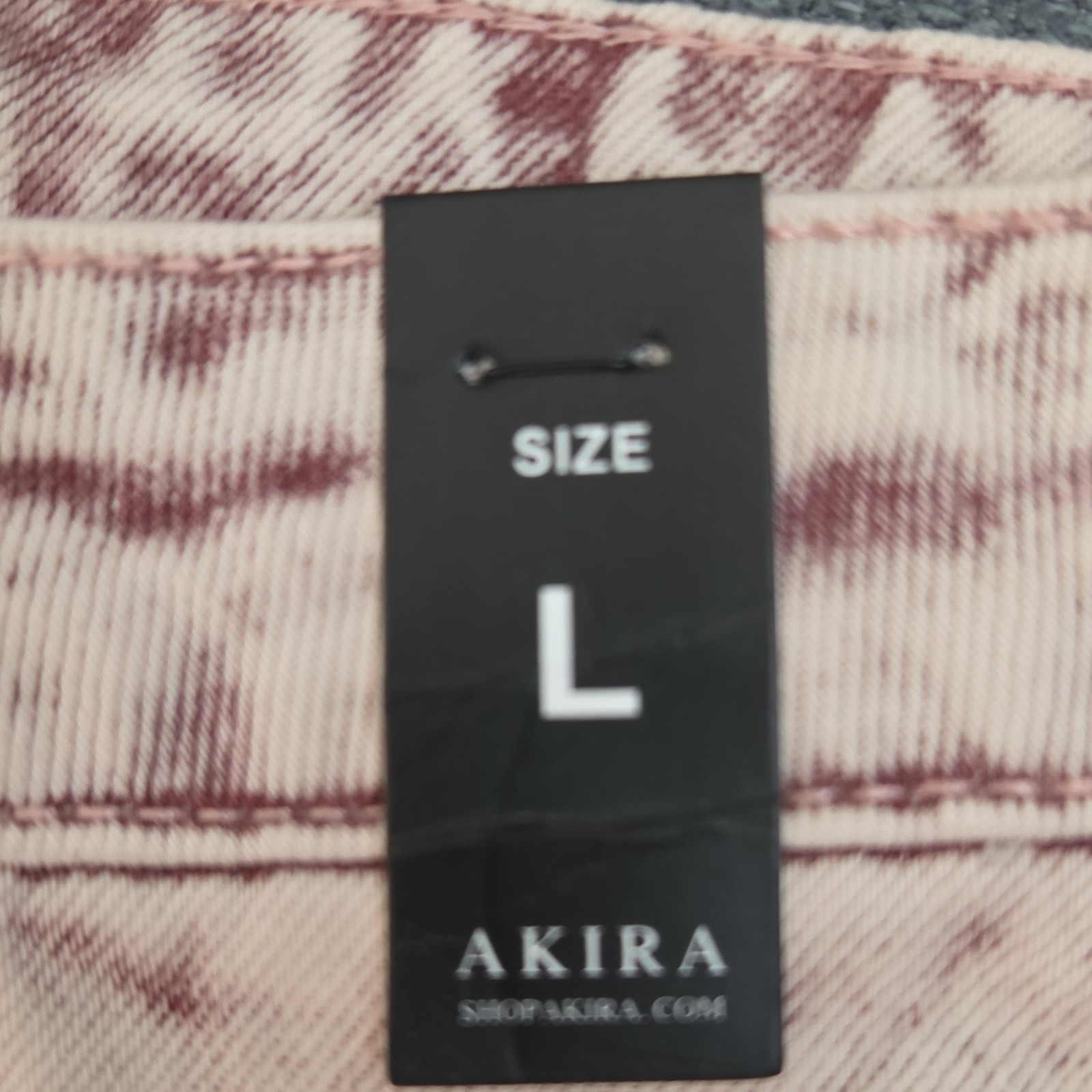 AKIRA Pink Tie Dye Denim Jumpsuit Womens L - photo 2