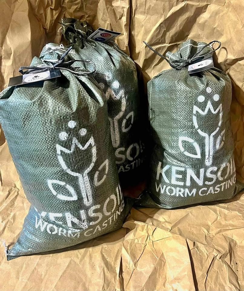 Premium Worm Castings with Biochar - 12 L Bags