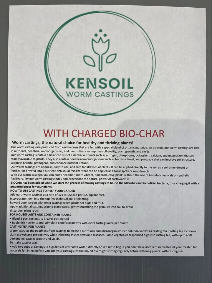 Kensoil Worm Castings with Biochar - photo 3