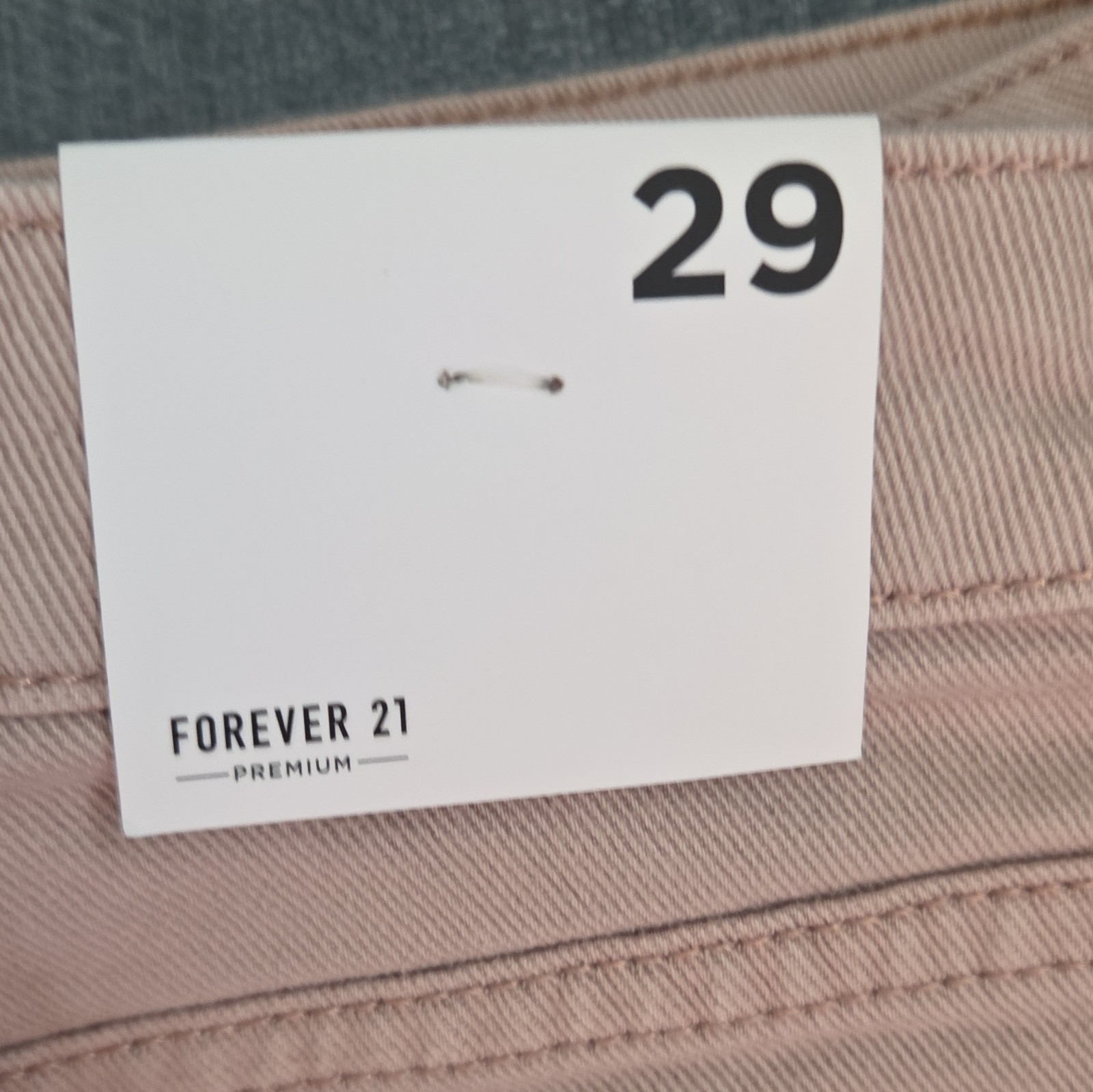 Forever 21 Women's Pink Denim Cut Off Shorts Size 29 - photo 2