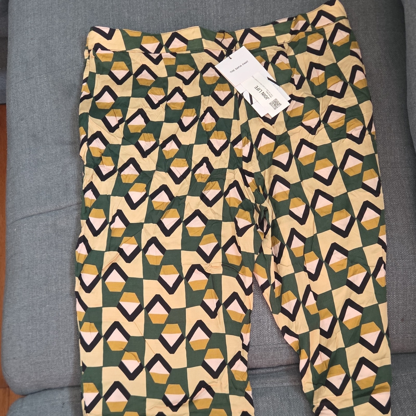 Zara Women's Geometric Print Multicolor Pants Size L