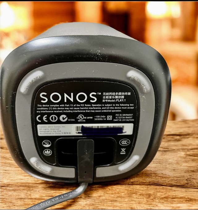 Sonos Play 1 speaker - photo 3