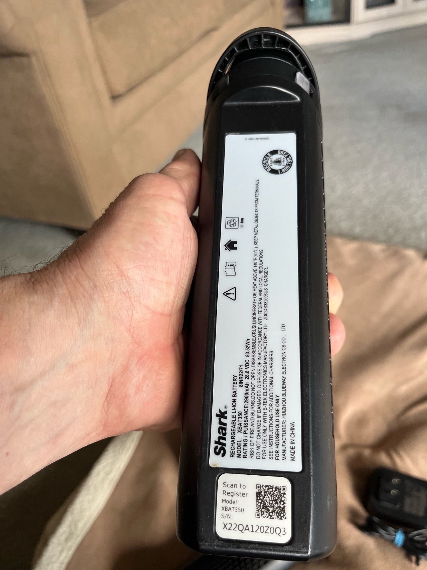 Brand New Shark WandVac Battery & Charging Station Set - photo 5