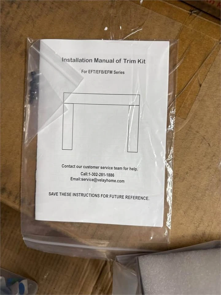 Electric Fireplace Trim Kit / Metal Frame - photo 2