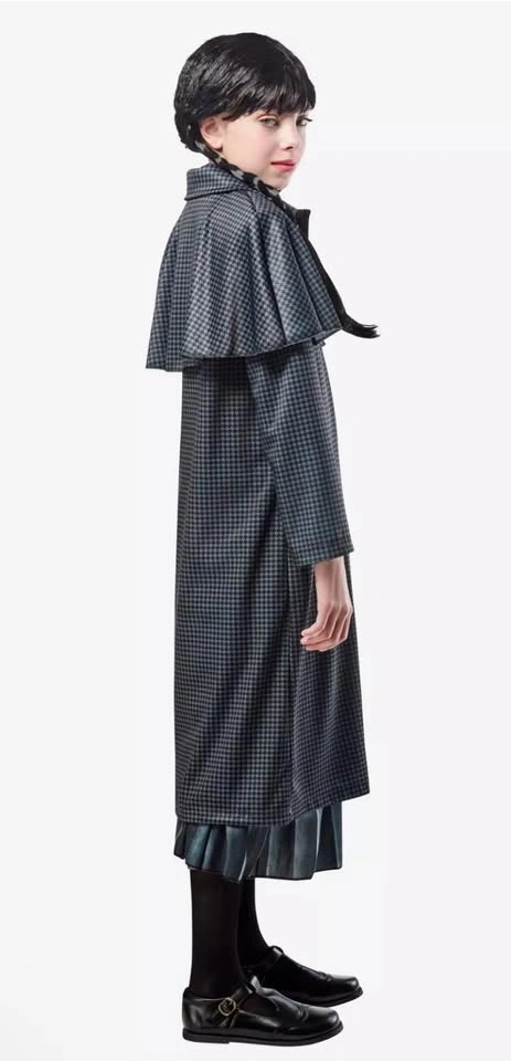 Wednesday Addams Costume Coat for Kids – Size Medium 7/8 - photo 2