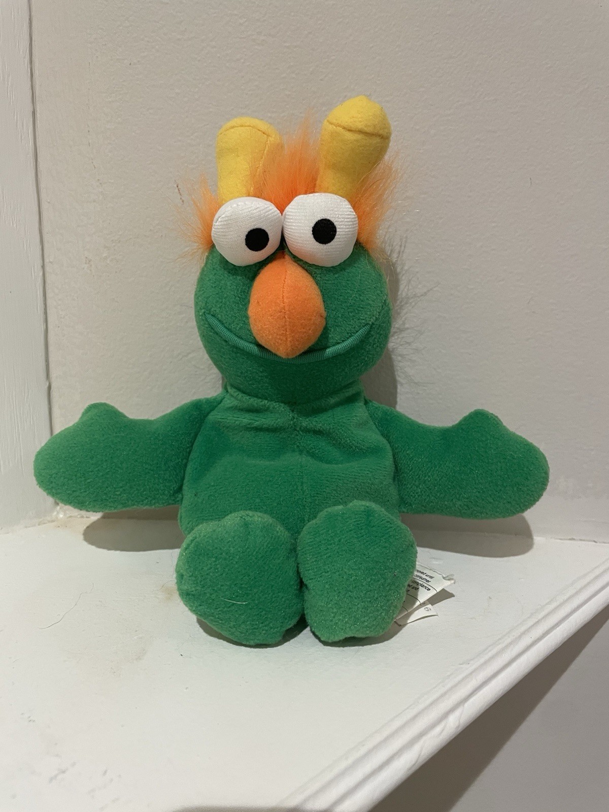 VTG TYCO Sesame Street HONKER Green 8” Monster Plush Bean Bag To
