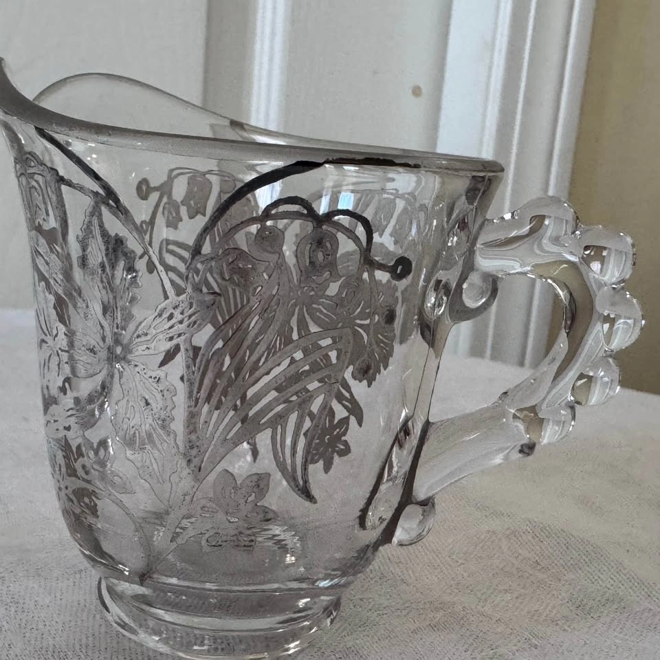 Vintage silver overlay cream and sugar - photo 3