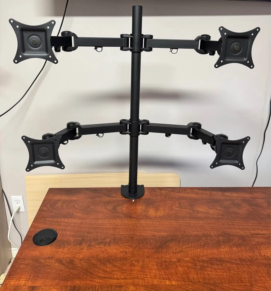 4-Monitor Desk Mount - VIVO Adjustable Arms - photo 2