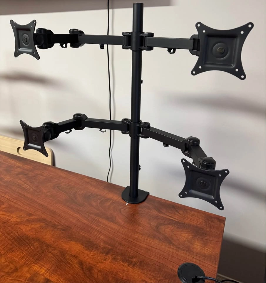 4-Monitor Desk Mount - VIVO Adjustable Arms - photo 4