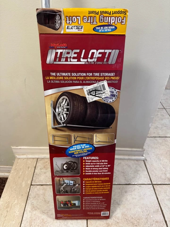 Folding Tire Storage Rack - HiLoft Tire Loft - photo 2