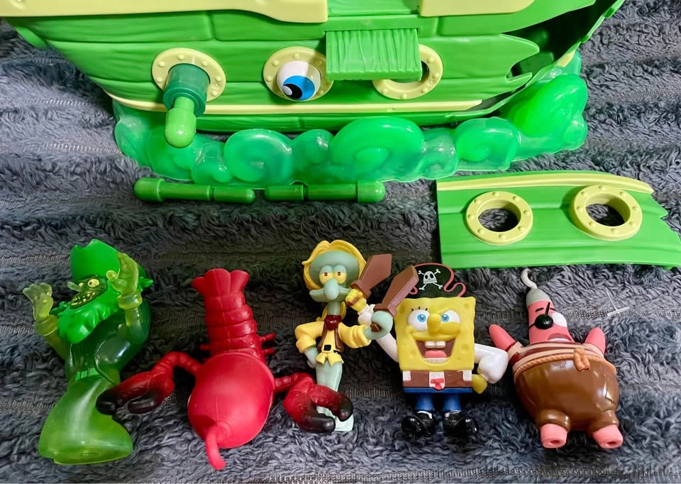 Fisher-Price Imaginext SpongeBob "Flying Dutchman" Pirate Ship P - photo 2
