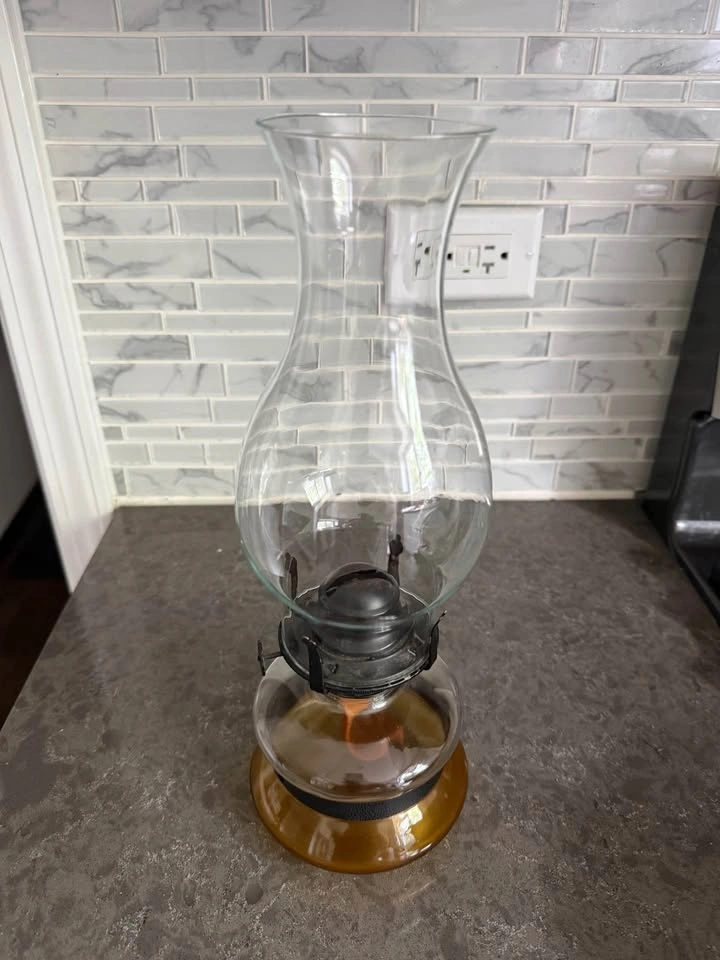 Vintage Glass Hurricane Kerosene Light - photo 2