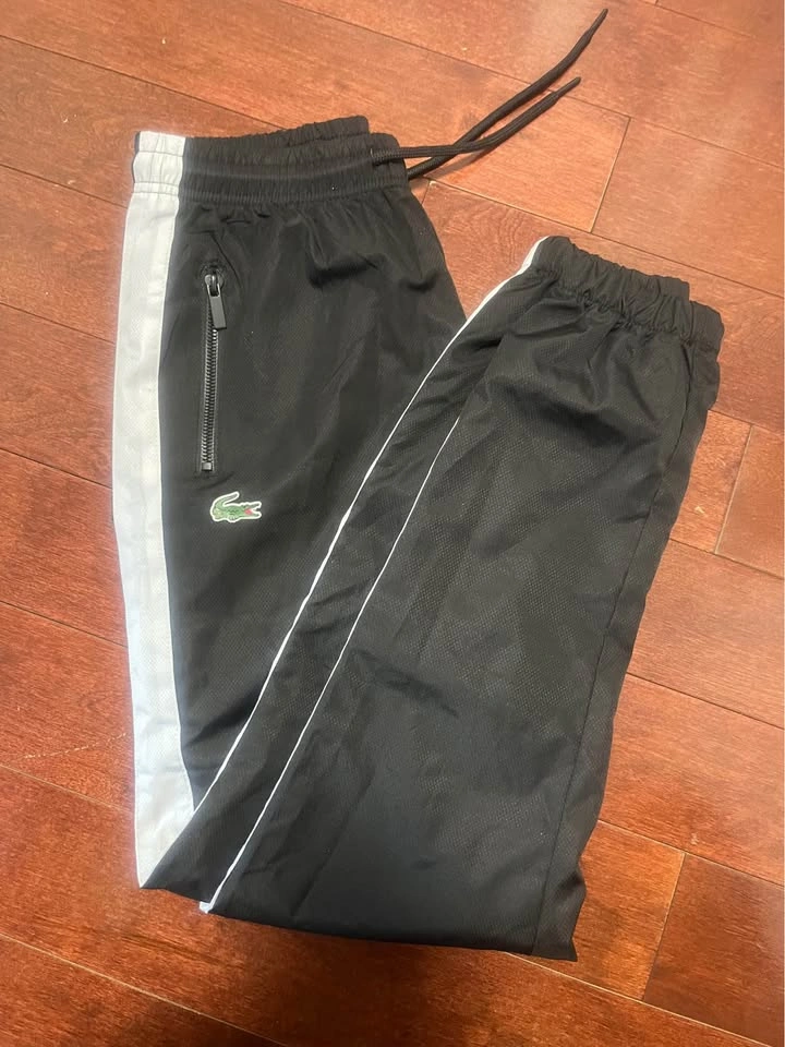 Boys Black Track Pants with White Stripe (Kids 14) - photo 3