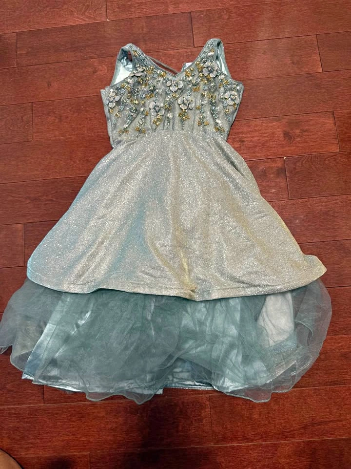 Sparkly blue formal dress (size: 18)